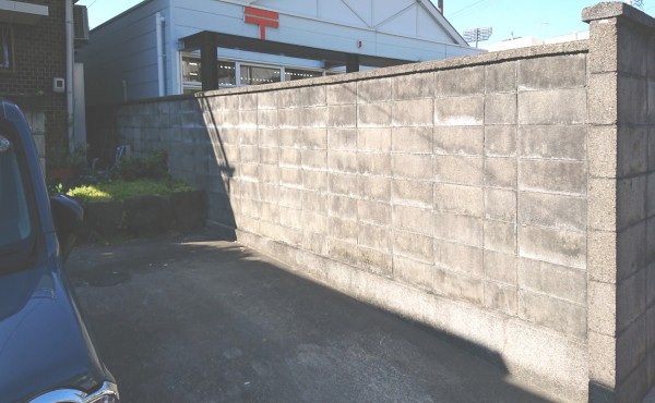 見通しの悪いブロック塀改修工事　和歌山市４
